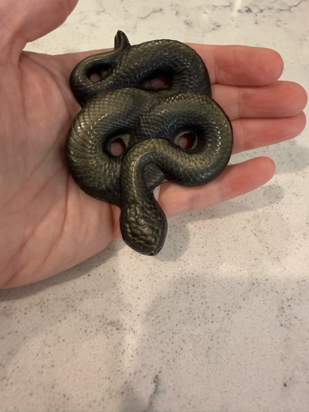 Gold Sheen Obsidian Snake